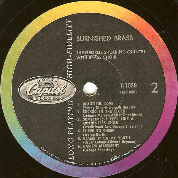 George Shearing Quintet, The - Burnished Brass - 1958