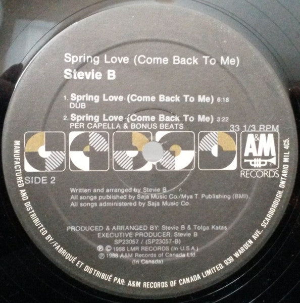 Stevie B - Spring Love (Come Back To Me)