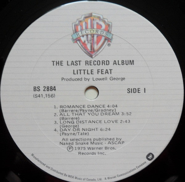 Little Feat - The Last Record Album - 1979