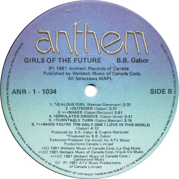 BB Gabor - Girls Of The Future