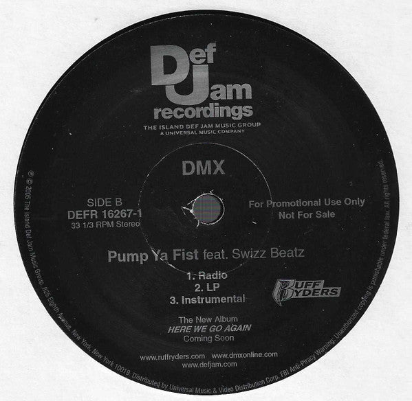 DMX - Give 'Em What They Want / Pump Ya Fist Vinyl Record