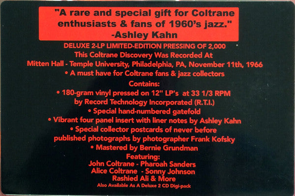 John Coltrane - Offering: Live At Temple University - 2014