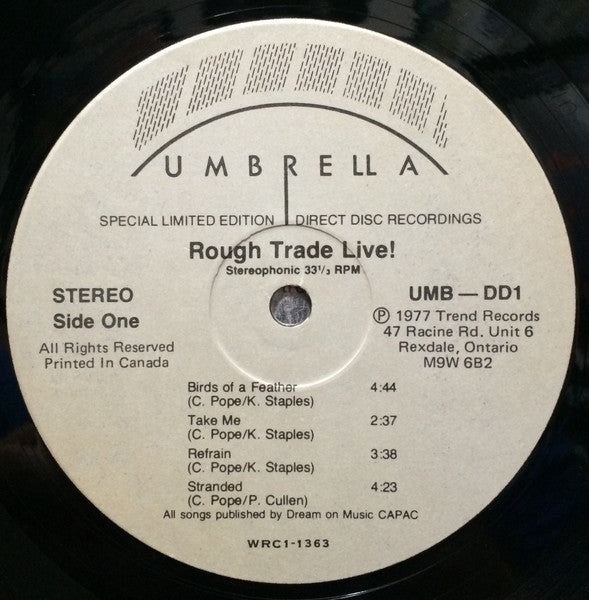 Rough Trade - Rough Trade Live! - 1977