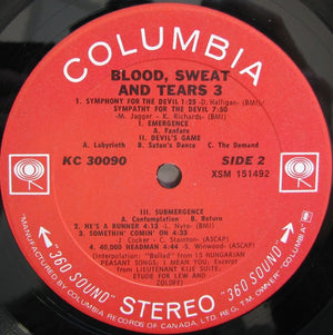 Blood, Sweat And Tears - Blood, Sweat And Tears 3 - 1970