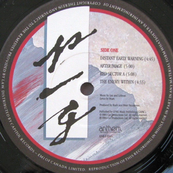 Rush - Grace Under Pressure - 1984