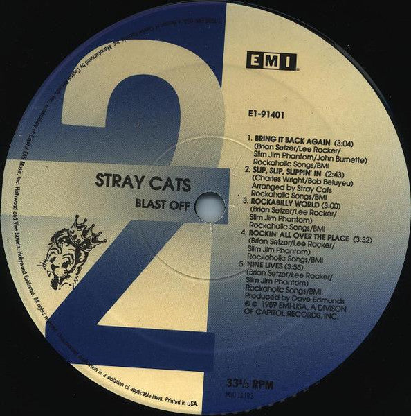 Stray Cats - Blast Off - 1989