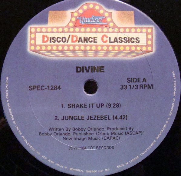 Divine / Girly - Shake It Up / Jungle Jezebel / Working Girl / Love Reaction -