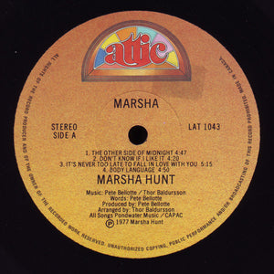 Marsha Hunt - Marsha - 1977
