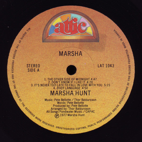 Marsha Hunt - Marsha - 1977