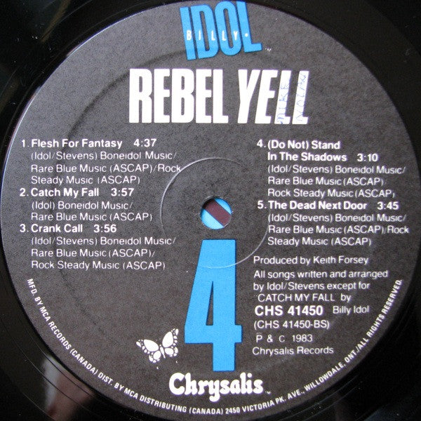 Billy Idol - Rebel Yell - 1983