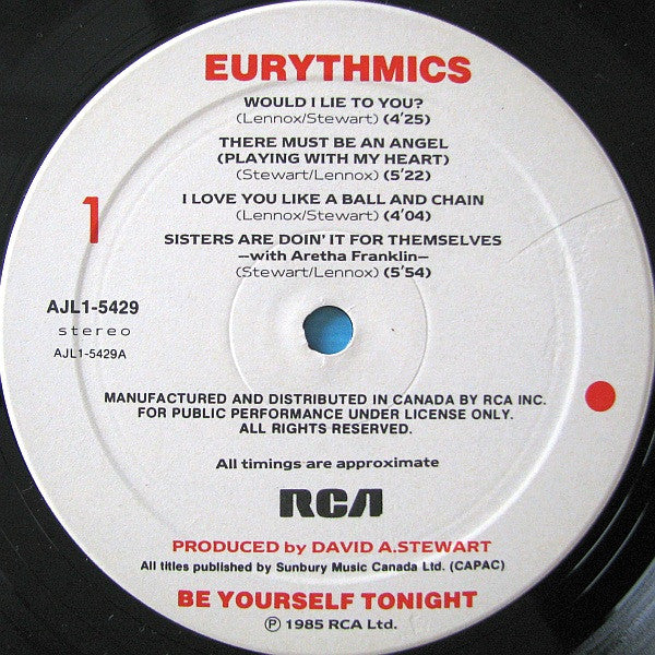 Eurythmics - Be Yourself Tonight - 1985