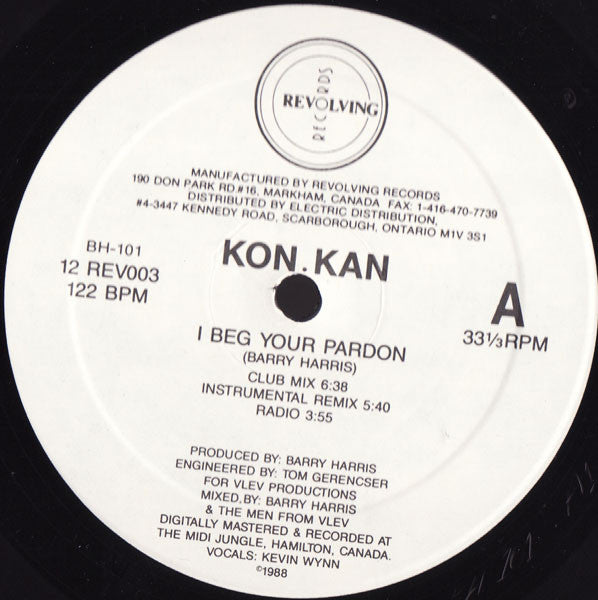Kon Kan - I Beg Your Pardon - 1988