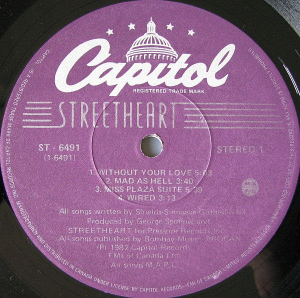 Streetheart - Streetheart Vinyl Record