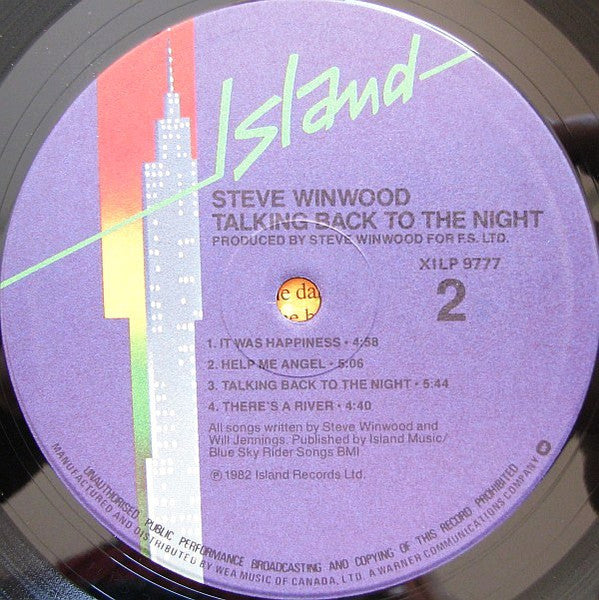Steve Winwood - Talking Back To The Night