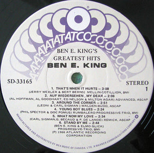 Ben E. King - Ben E. King's Greatest Hits Vinyl Record