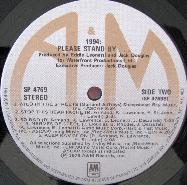 1994: - Please Stand By... Vinyl Record