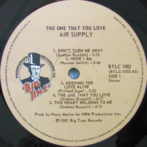 Air Supply - The One That You Love - 1981