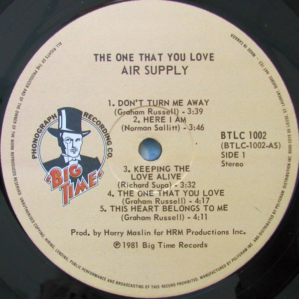 Air Supply - The One That You Love - 1981
