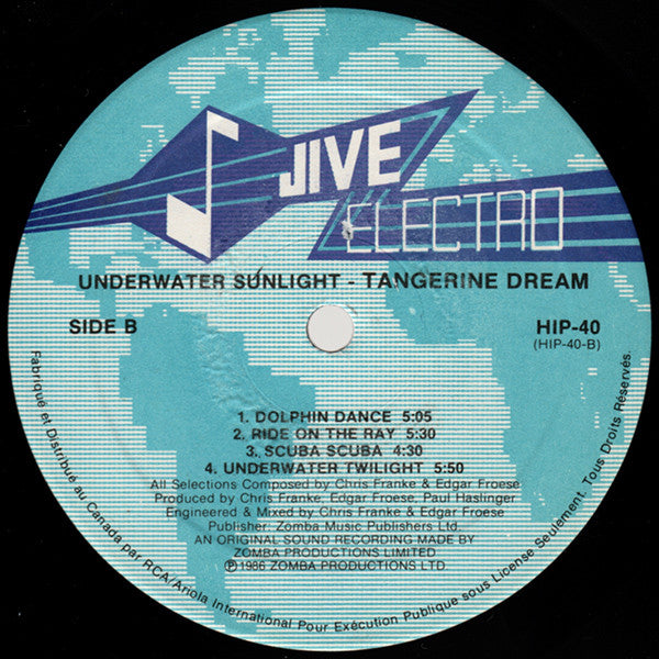 Tangerine Dream - Underwater Sunlight - 1986