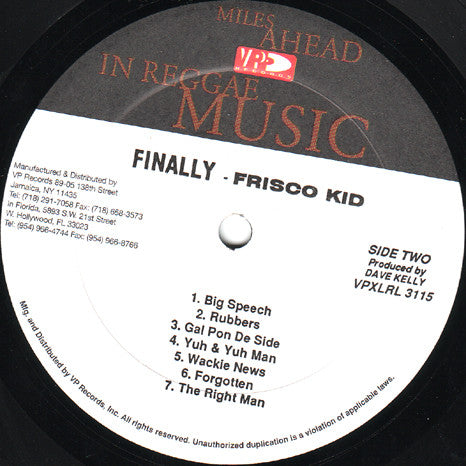 Frisco Kid - Finally - 1998