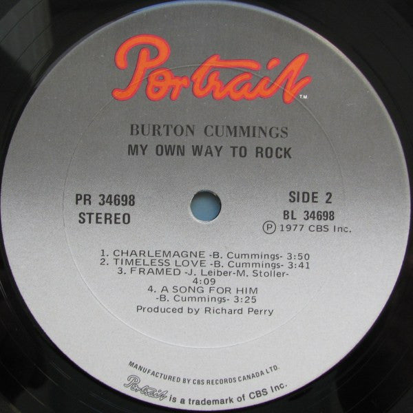 Burton Cummings - My Own Way To Rock