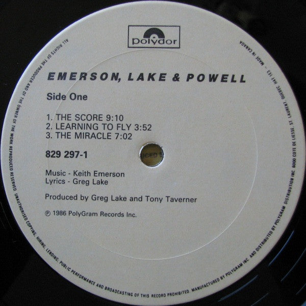 Emerson, Lake & Powell - Emerson, Lake & Powell - 1986