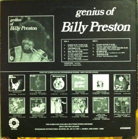 Billy Preston - The Genius Of Billy Preston Vinyl Record