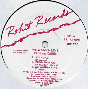 Carl & Carol - We Wanna Live 1987 - Quarantunes