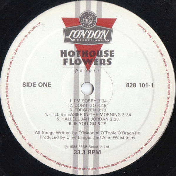 Hothouse Flowers - People - 1988