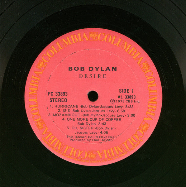 Bob Dylan - Desire - 1976