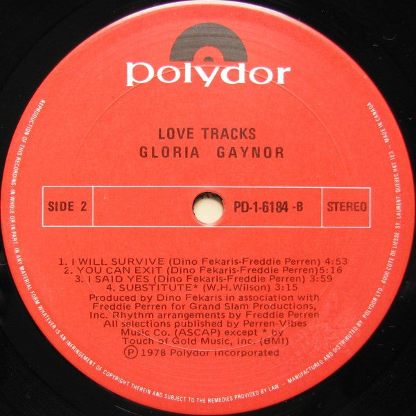 Gloria Gaynor - Love Tracks - 1978