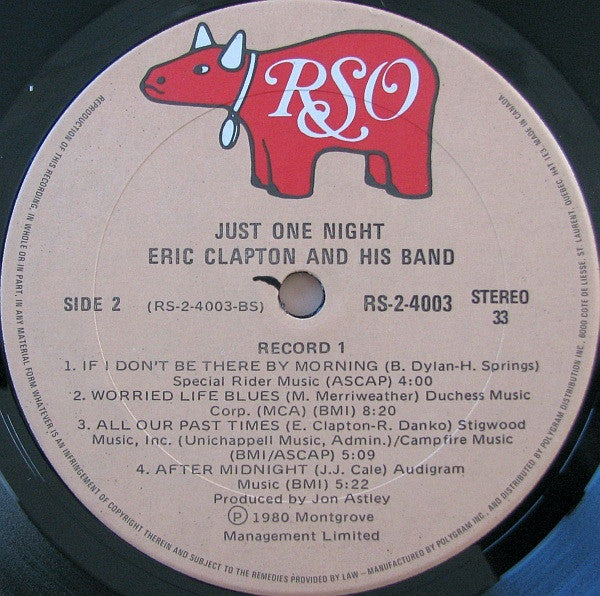 Eric Clapton - Just One Night - 1980