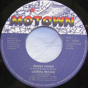 Lionel Richie - Penny Lover Vinyl Record