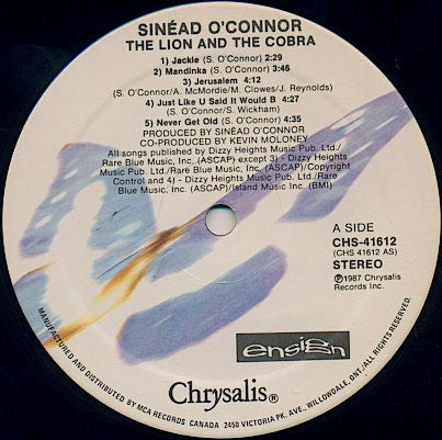 Sinéad O'Connor - The Lion And The Cobra - 1987