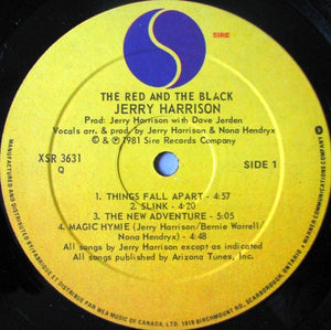 Jerry Harrison - The Red And The Black - 1981