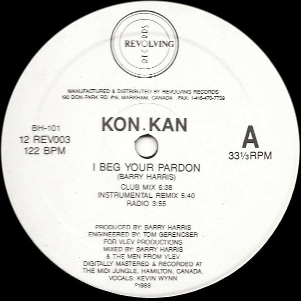 Kon Kan - I Beg Your Pardon - 1988