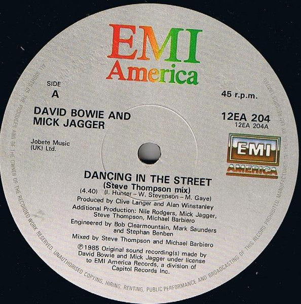 David Bowie And Mick Jagger - Dancing In The Street - 1985
