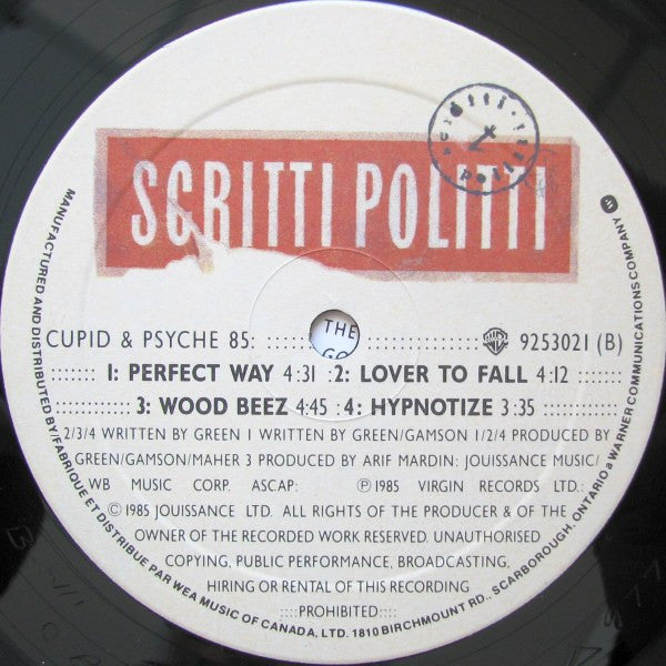 Scritti Politti - Cupid & Psyche 85 - 1985