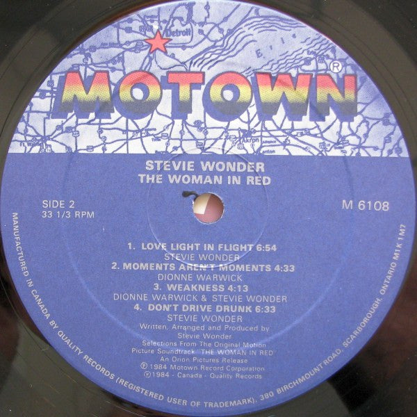 Stevie Wonder - The Woman In Red (Selections From The Original Motion Picture Soundtrack) - 1984