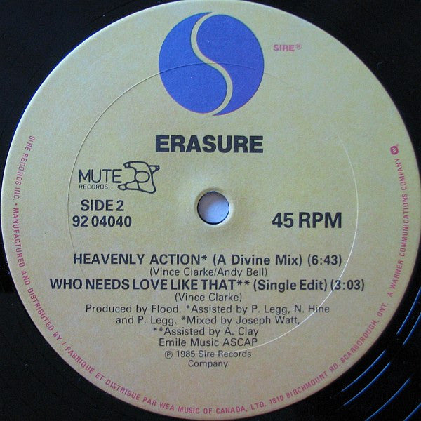 Erasure - Who Needs Love Like That - 1985