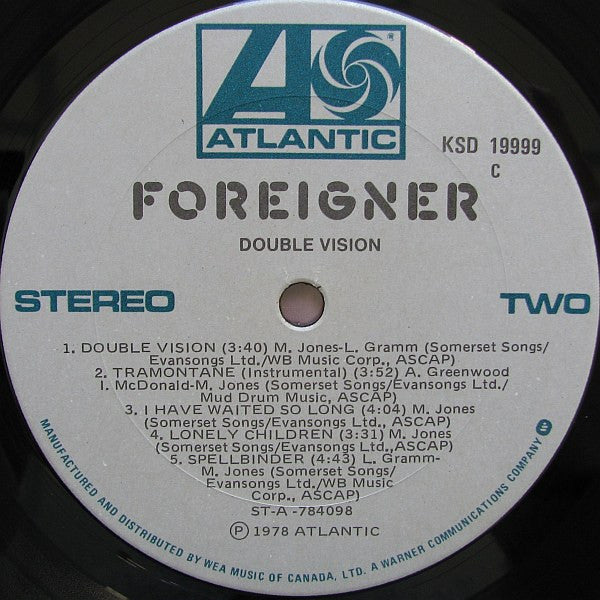 Foreigner - Double Vision