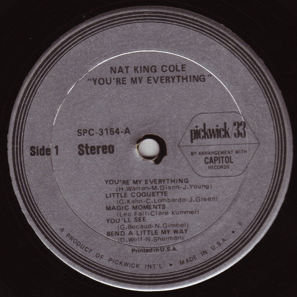 Nat King Cole - You're My Everything - 1967