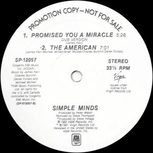 Simple Minds - Promised You A Miracle - 1982