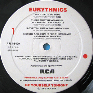 Eurythmics - Be Yourself Tonight