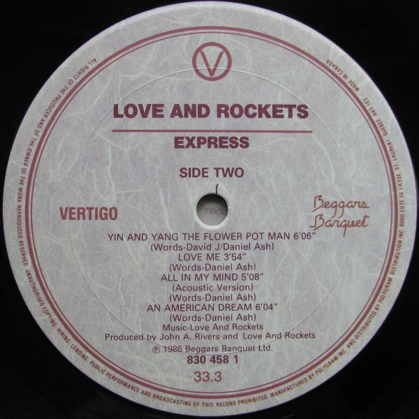Love And Rockets - Express - 1986