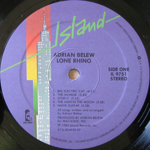 Adrian Belew - Lone Rhino - 1982