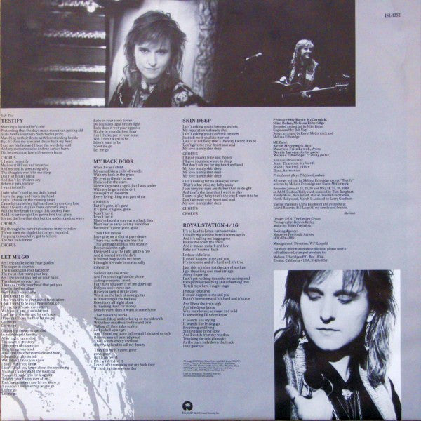 Melissa Etheridge - Brave And Crazy - 1989