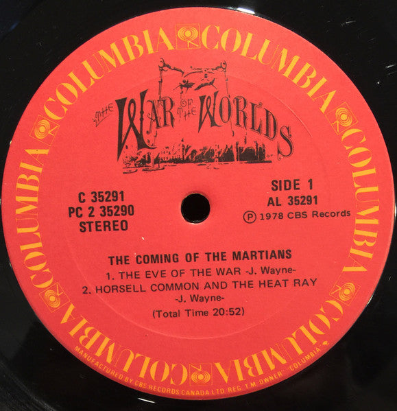 Jeff Wayne - Jeff Wayne's Musical Version Of The War Of The Worlds - 1978