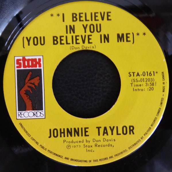 Johnnie Taylor - I Believe In You (You Believe In Me) 