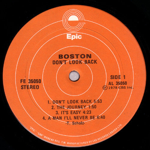 Boston - Don't Look Back - 1978